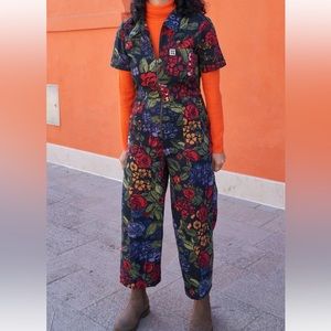 Lucy & Yak Ragan Jumpsuit -Maria Floral Print - like new condition UK 14 US 10